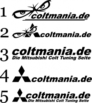 coltmania.de Aufkleber (<30 cm)