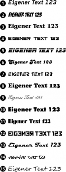 Eigener Text - einzeilig, 30 cm