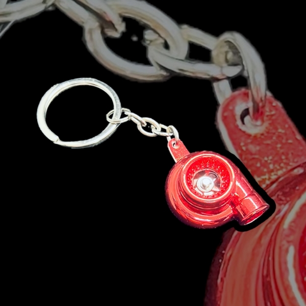 Schlüsselanhänger - Turbolader mit drehbarem Verdichterrad