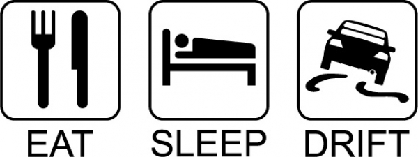 EAT SLEEP DRIFT - Piktogramme