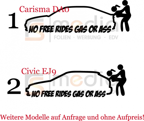 No Free Rides - Gas or Ass